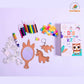 unicorn craft bundle painting kit door name plate - product view 4