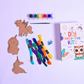 unicorn diy thread craft kit kids painting glitter - product view 4