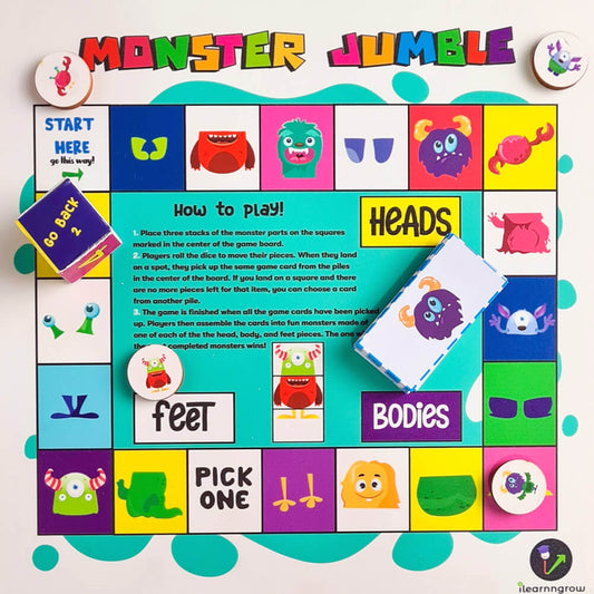 Buy Monster Jumble Activity Board Game - SkilloToys.com