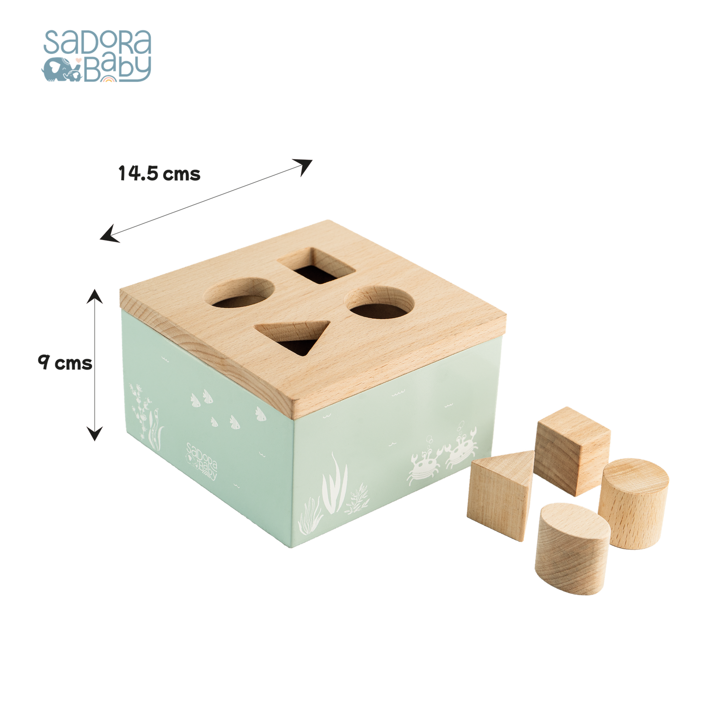 Buy Wooden Shape Sorter Toy Box Online - SkilloToys.com