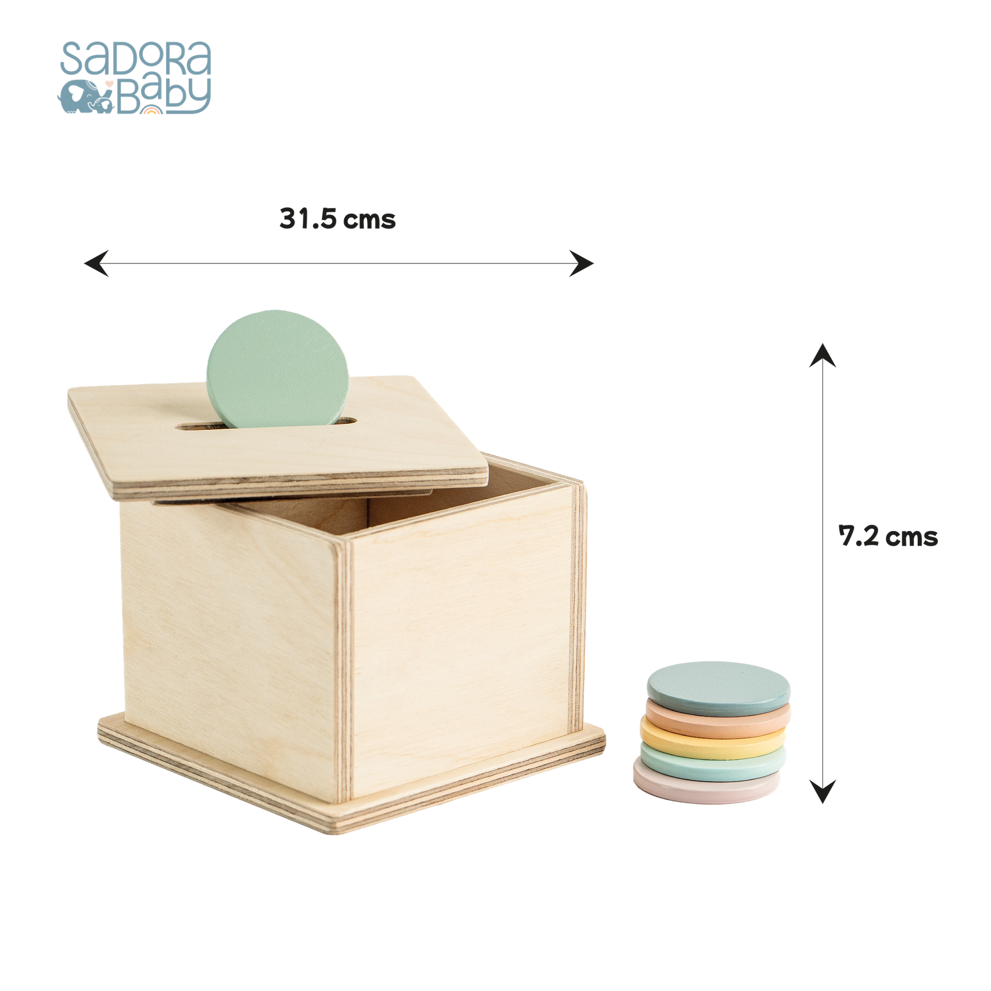 Buy Montessori Wooden Object Permanence Coinbox Online - SkilloToys.com