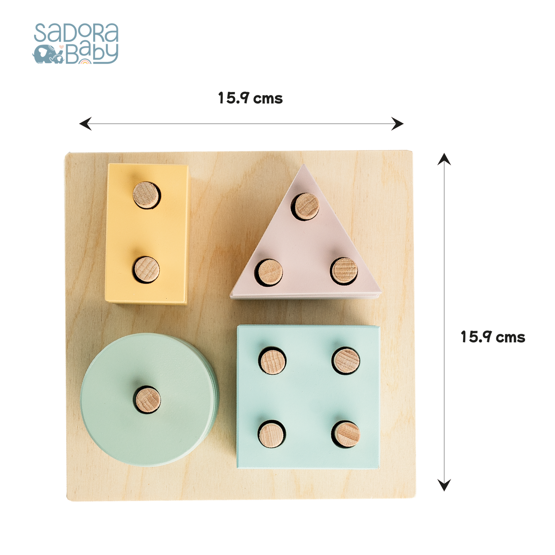 Buy Wooden Shapes Sorting & Stacking Blocks Online - SkilloToys.com