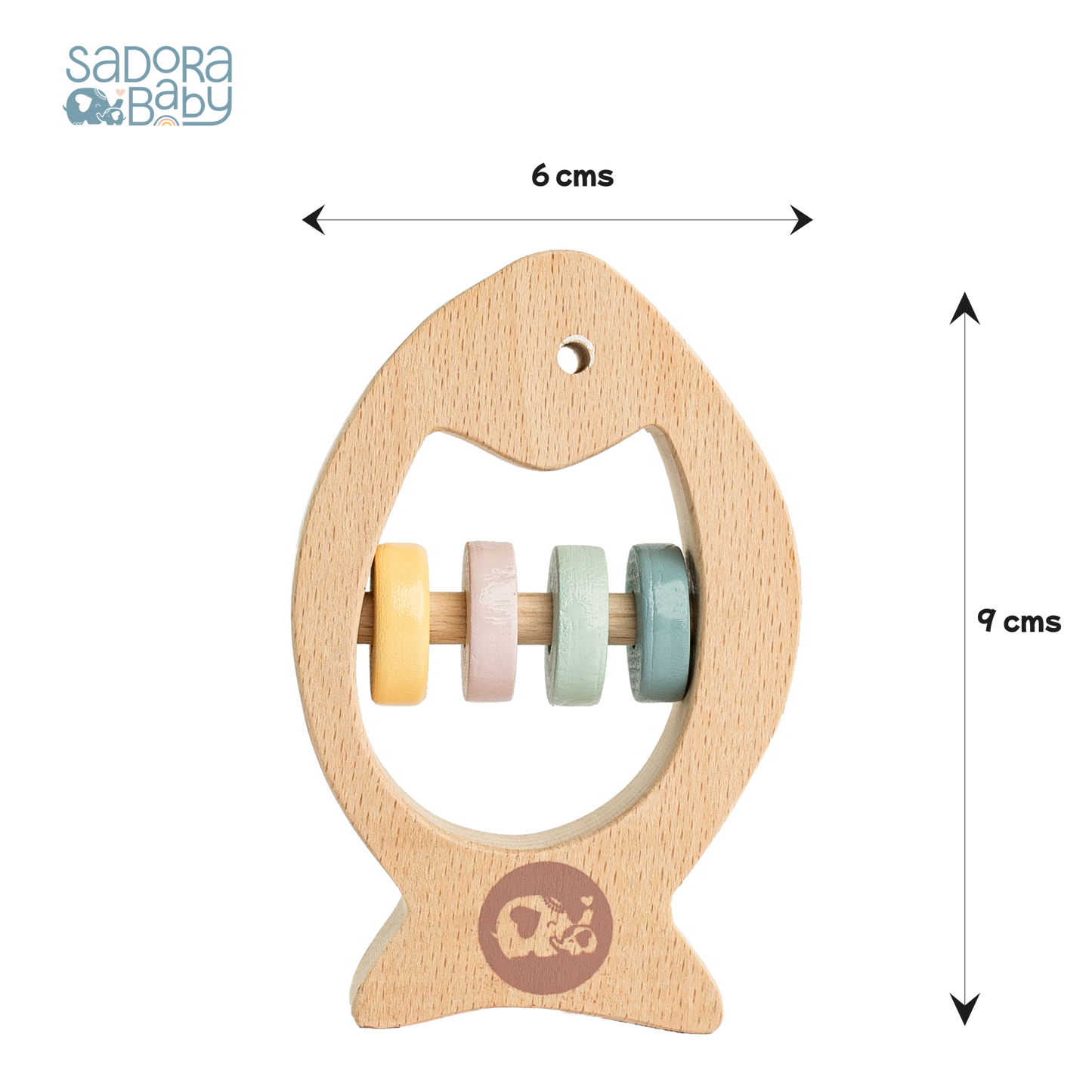 Buy Mr. Fish Wooden Teether with Rattle Online - SkilloToys.com