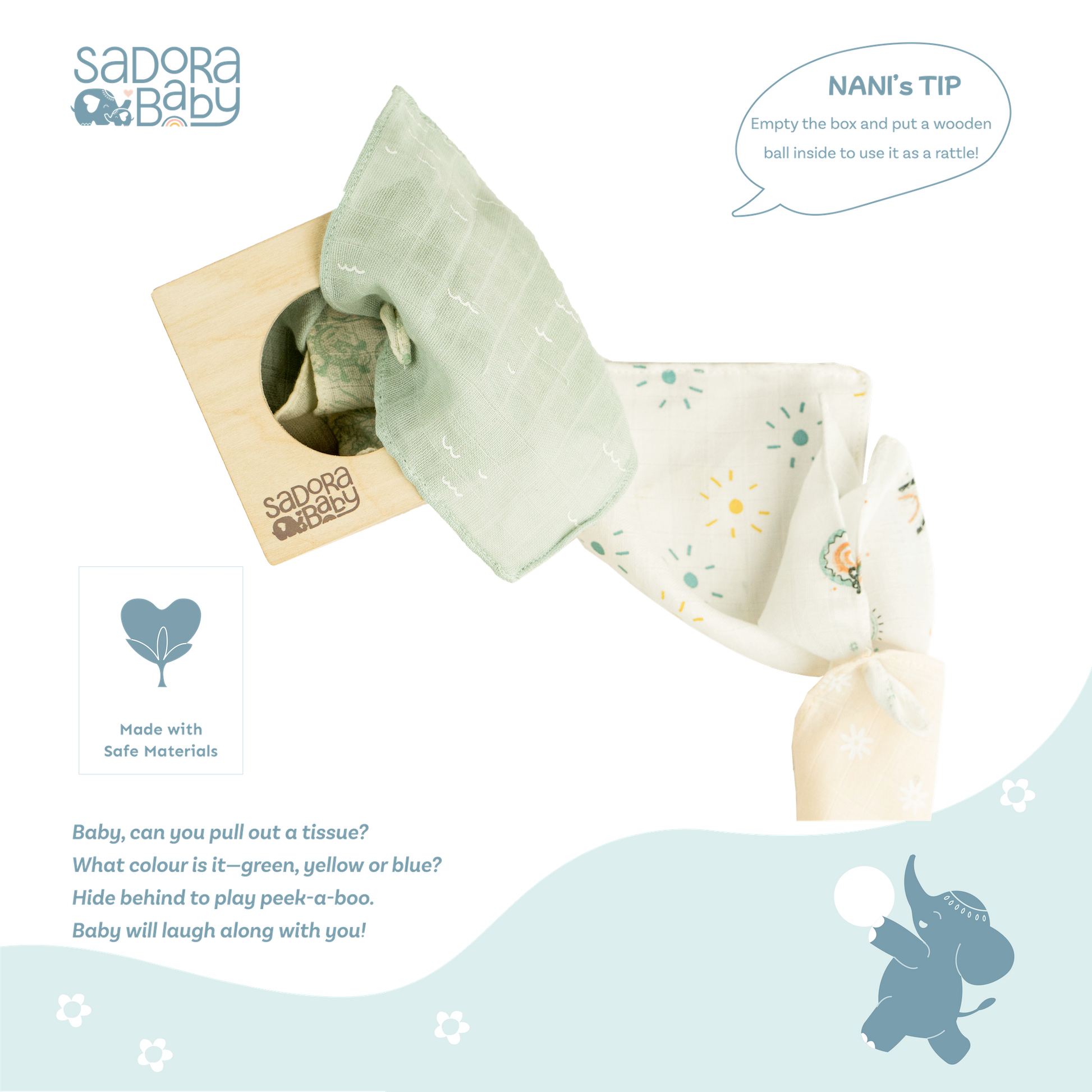 Buy Montessori Wooden Magic Tissue Box for Babies Online - SkilloToys.com