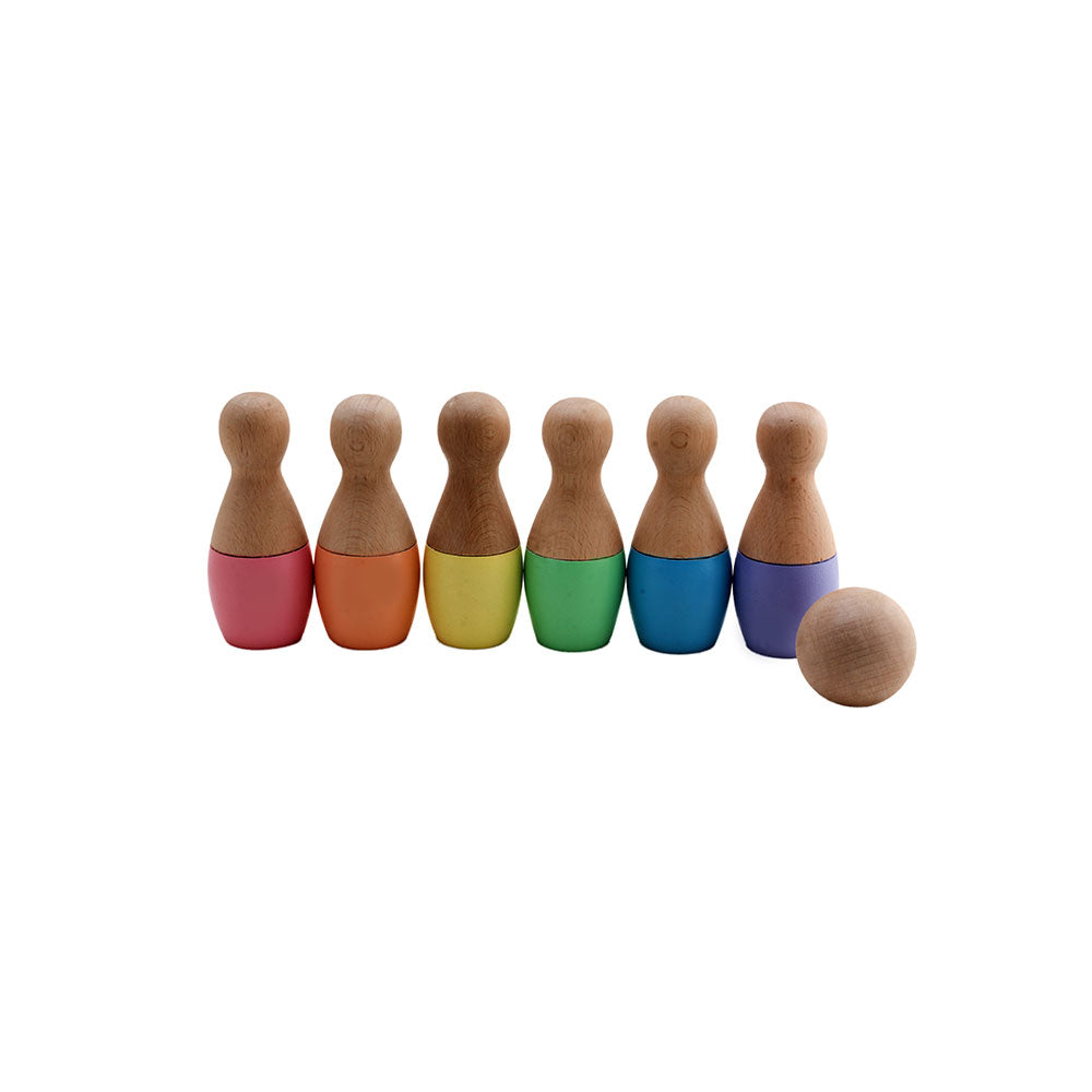 Wooden Bowling Set