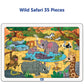 2 In 1 Wild Safari Animal And North Pole Animal Wooden Puzzle
