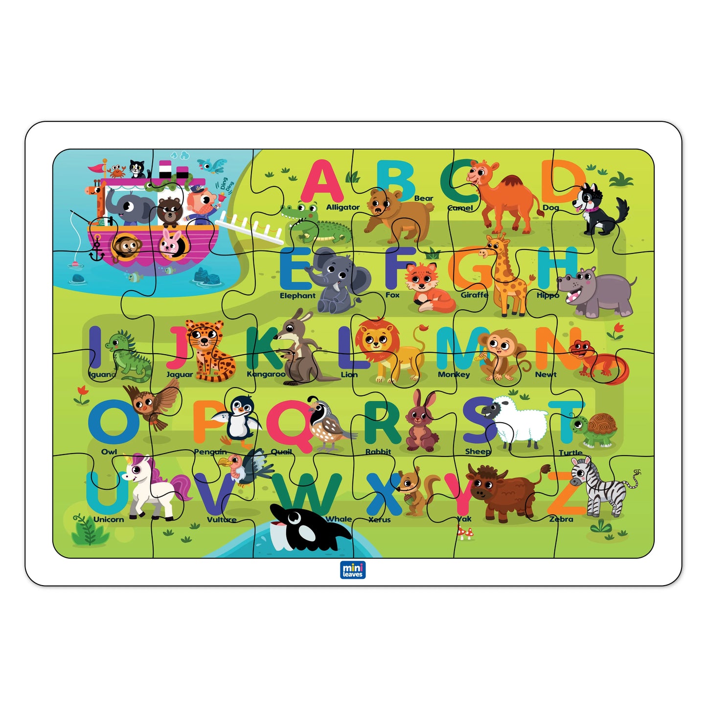 Buy Alphabet Voyage Jigsaw Wooden Puzzle Set - SkilloToys.com