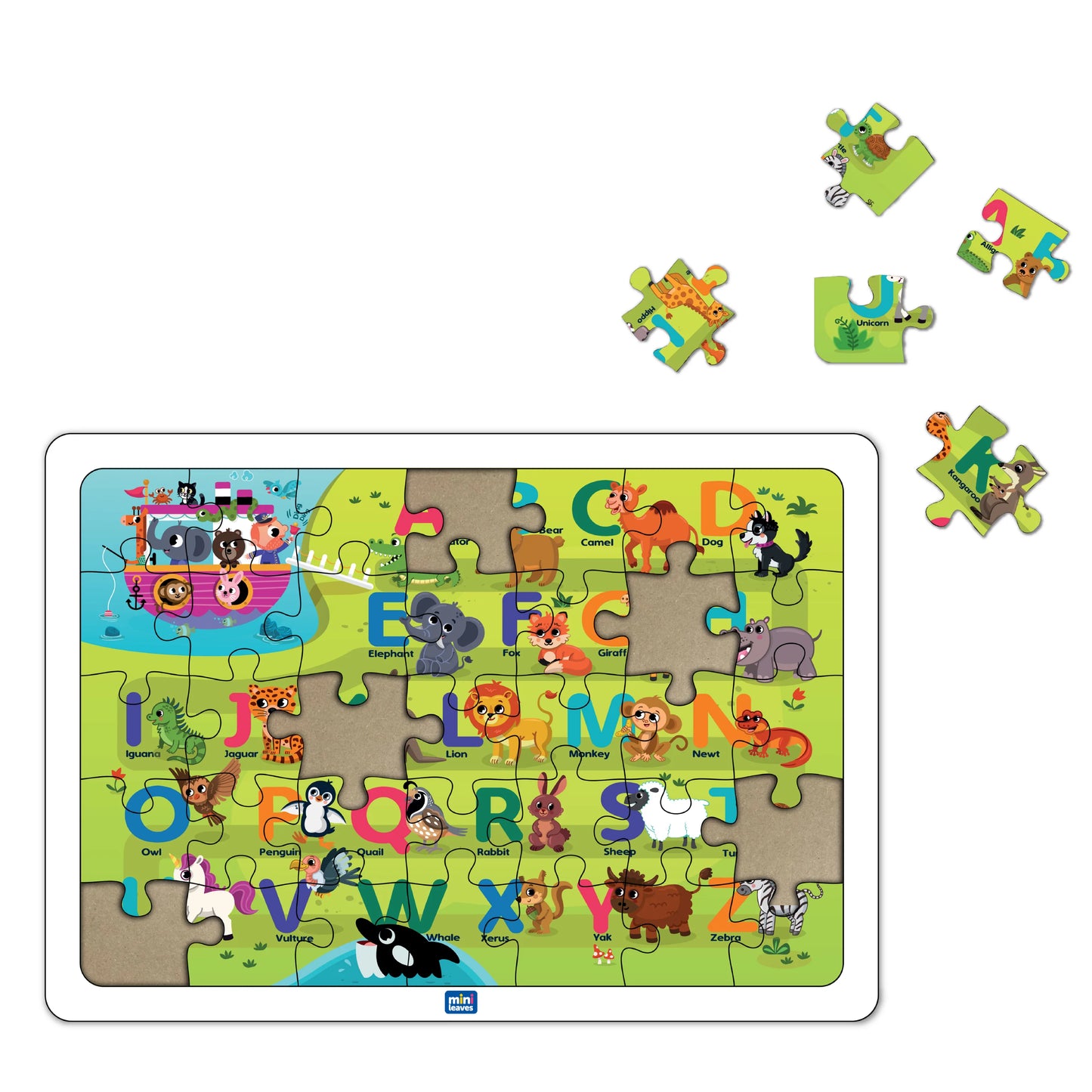 Buy Alphabet Voyage Jigsaw Wooden Puzzle Set - SkilloToys.com