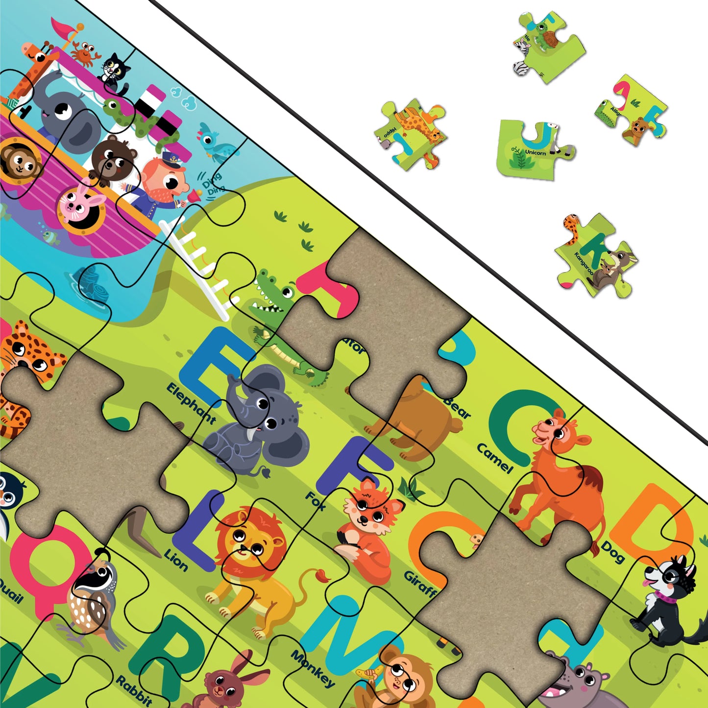 Buy Alphabet Voyage Jigsaw Wooden Puzzle Set - SkilloToys.com