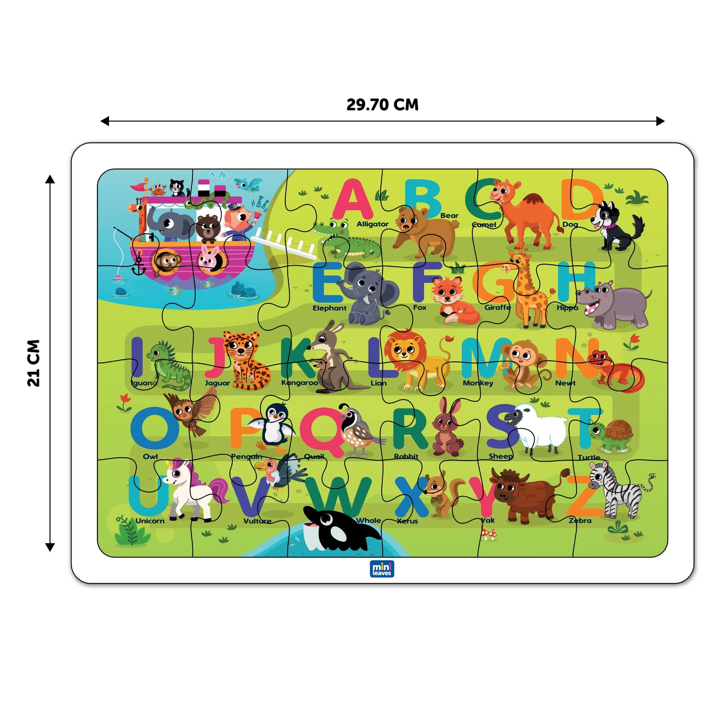 Buy Alphabet Voyage Jigsaw Wooden Puzzle Set - SkilloToys.com