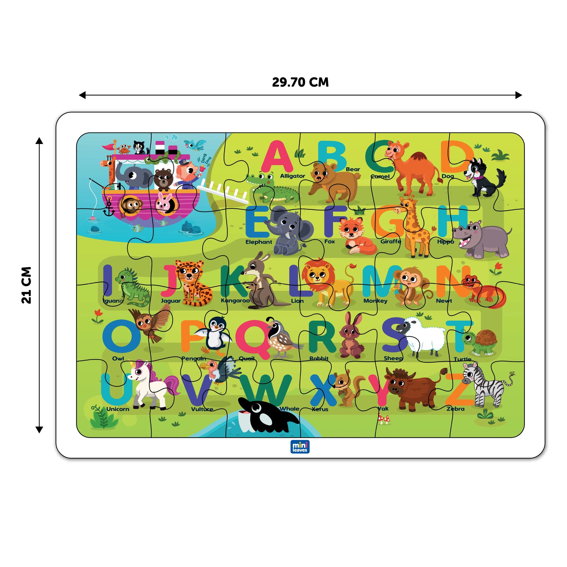 Buy Alphabet Voyage Jigsaw Wooden Puzzle Set - SkilloToys.com