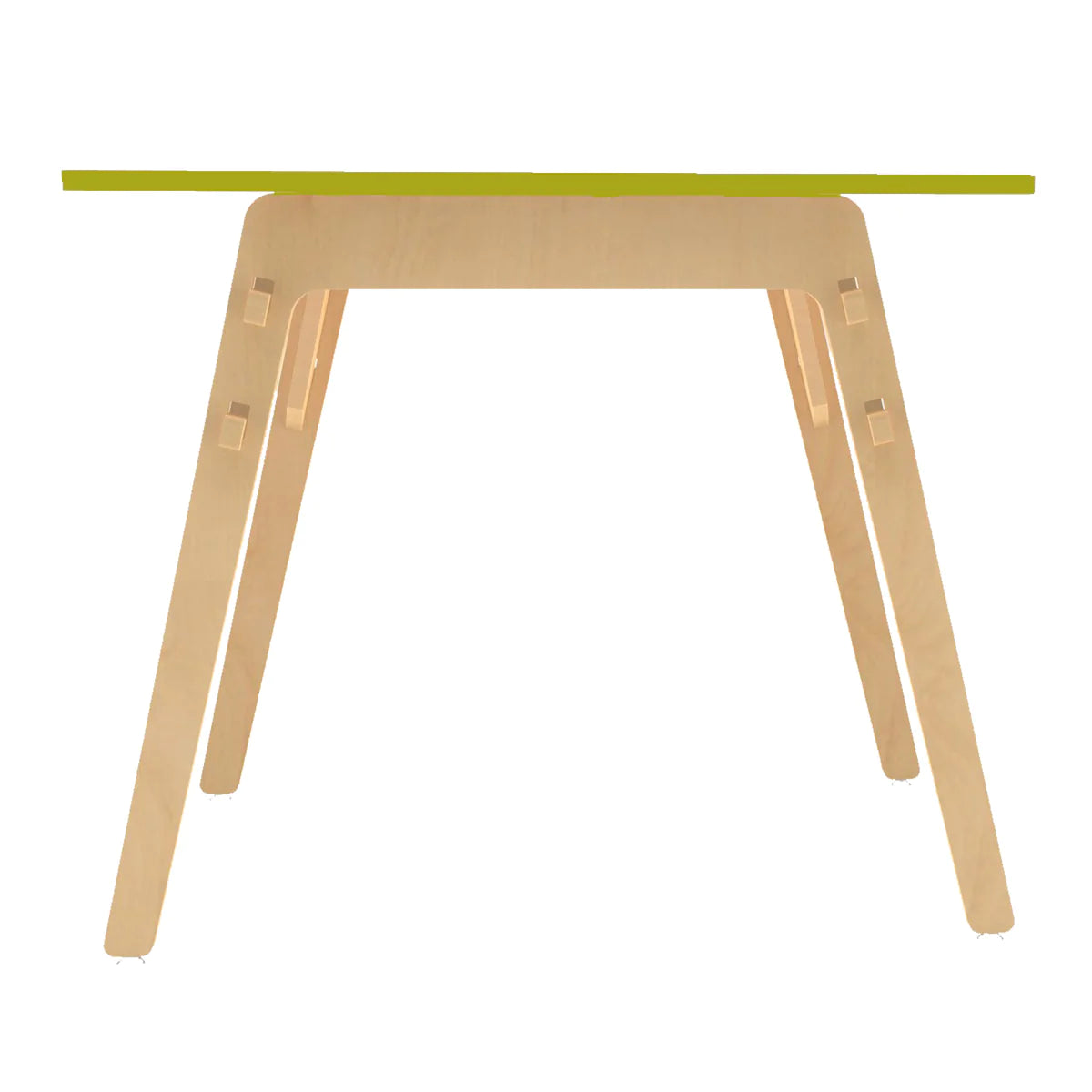 Buy Black Kiwi Wooden Table - Green - Front View - SkilloToys.com