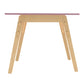 Buy Black Kiwi Wooden Table - Pink - Front View - SkilloToys.com