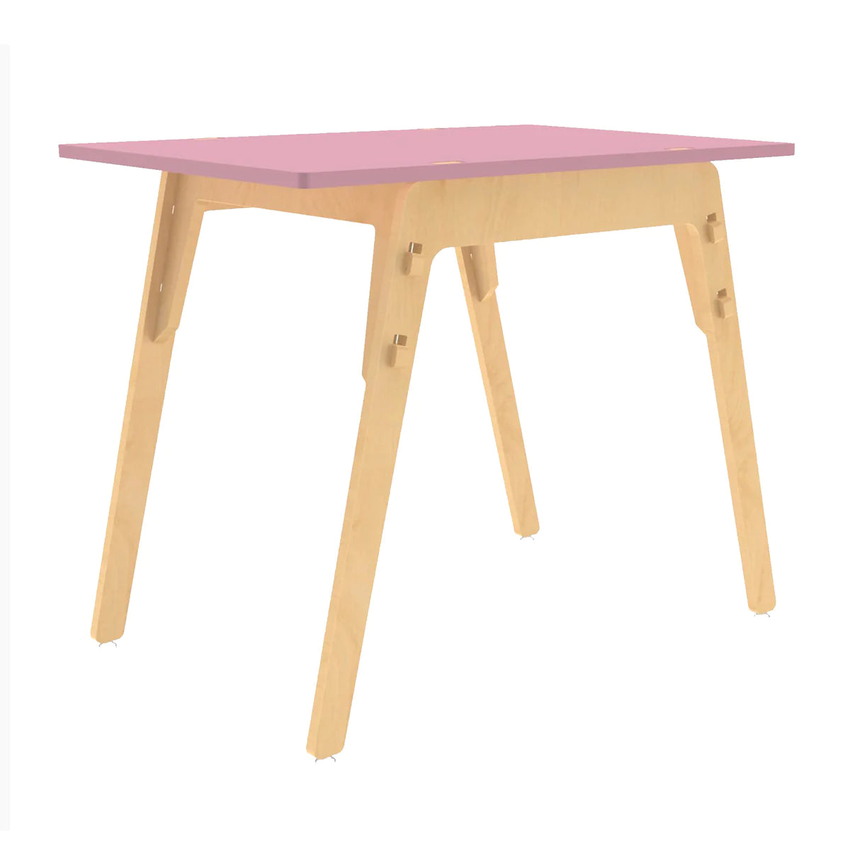Buy Black Kiwi Wooden Table - Pink - Side View - SkilloToys.com