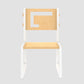 Buy Blue Apple Wooden Chair - White - Front View - SkilloToys.com