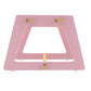 Buy Charcoal Chikku Multipurpose Wooden Stool - Pink - Side View - SkilloToys.com