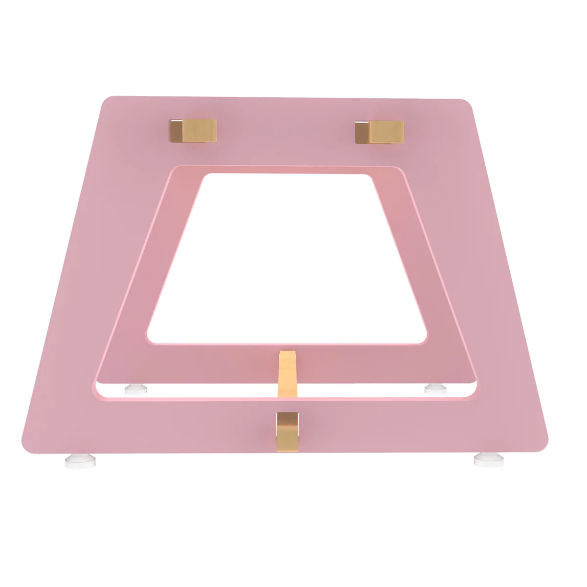 Buy Charcoal Chikku Multipurpose Wooden Stool - Pink - Side View - SkilloToys.com