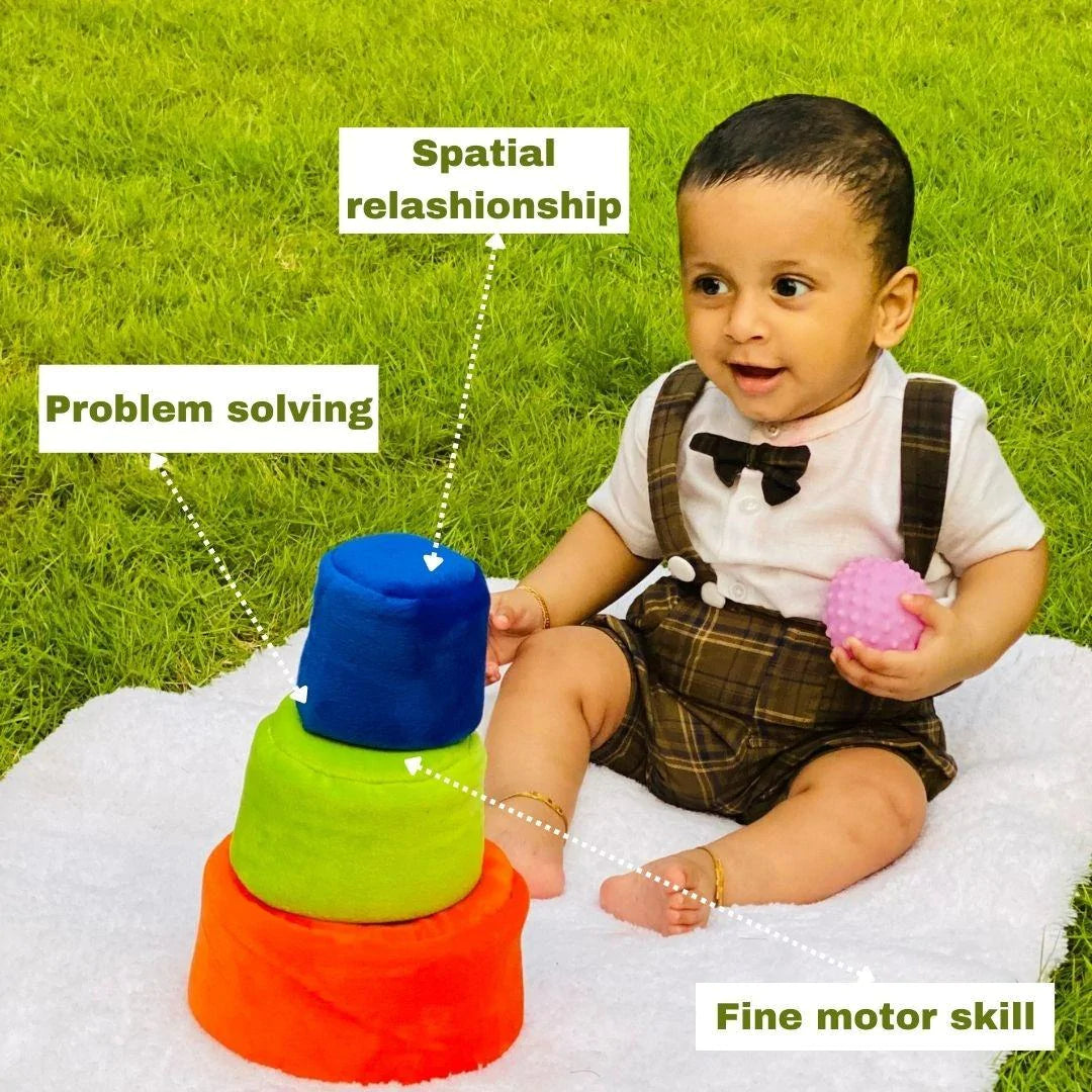 Buy Cloth Stacker for 0-1 year Babies - Different Colours - SkilloToys.com