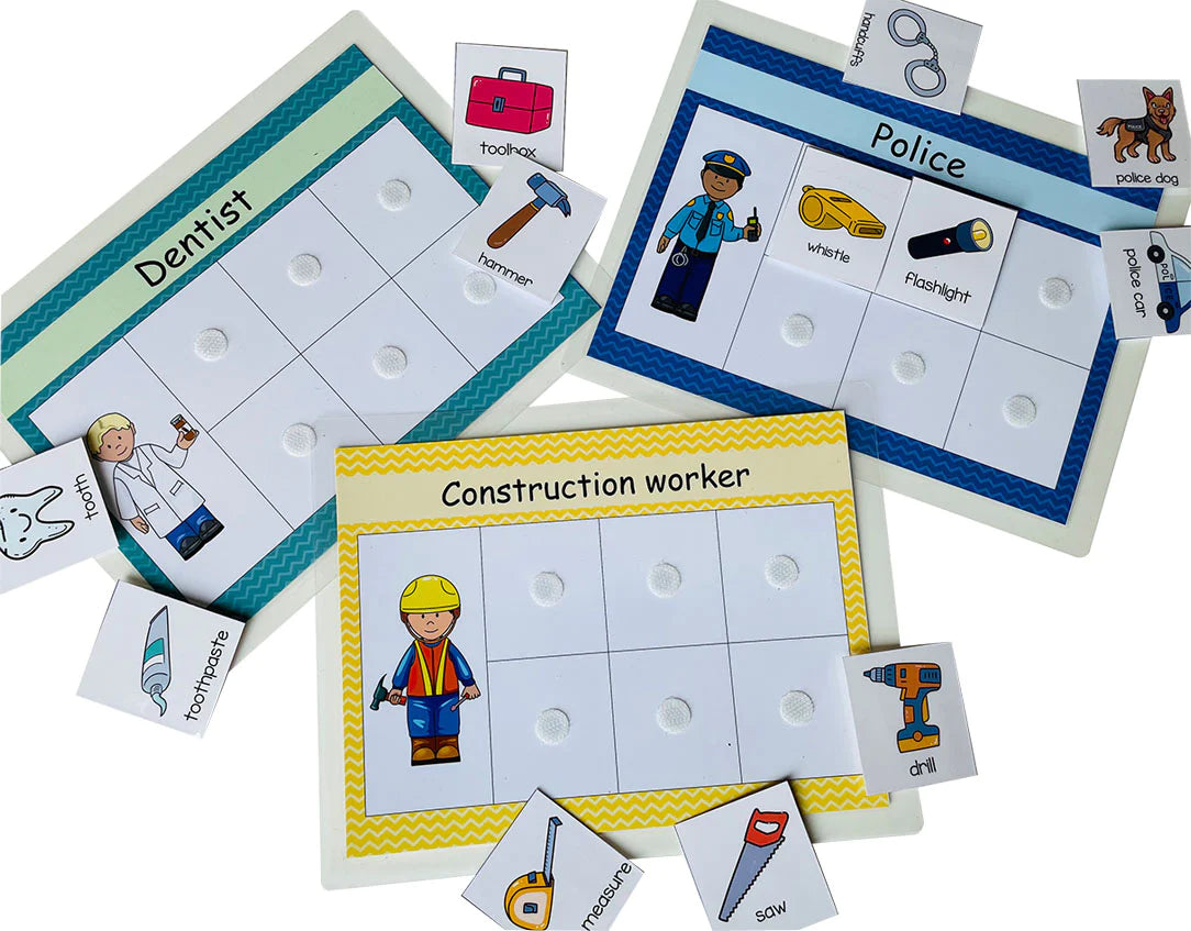 Buy Community Helper and their Tools Sorting Activity Game - Matching Game - SkilloToys.com