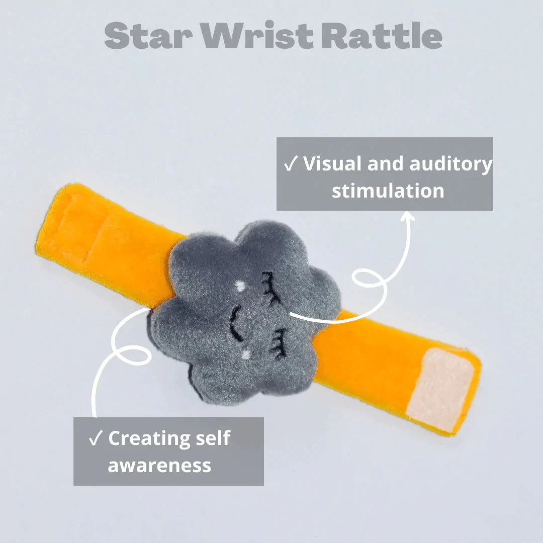 Buy Essential Playbox for 4-6 Month Babies - Star Wrist Rattle - SkilloToys.com