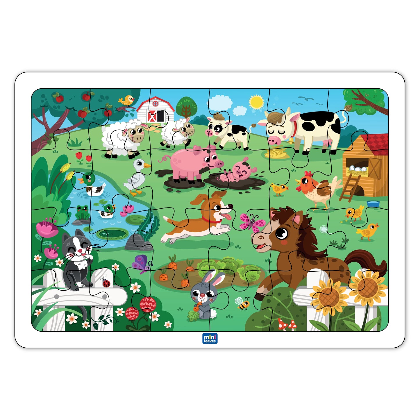 Farmyard Animal Wooden Jigsaw Puzzle