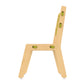 Buy Grey Guava Wooden Chair - Green - Side View - SkilloToys.com