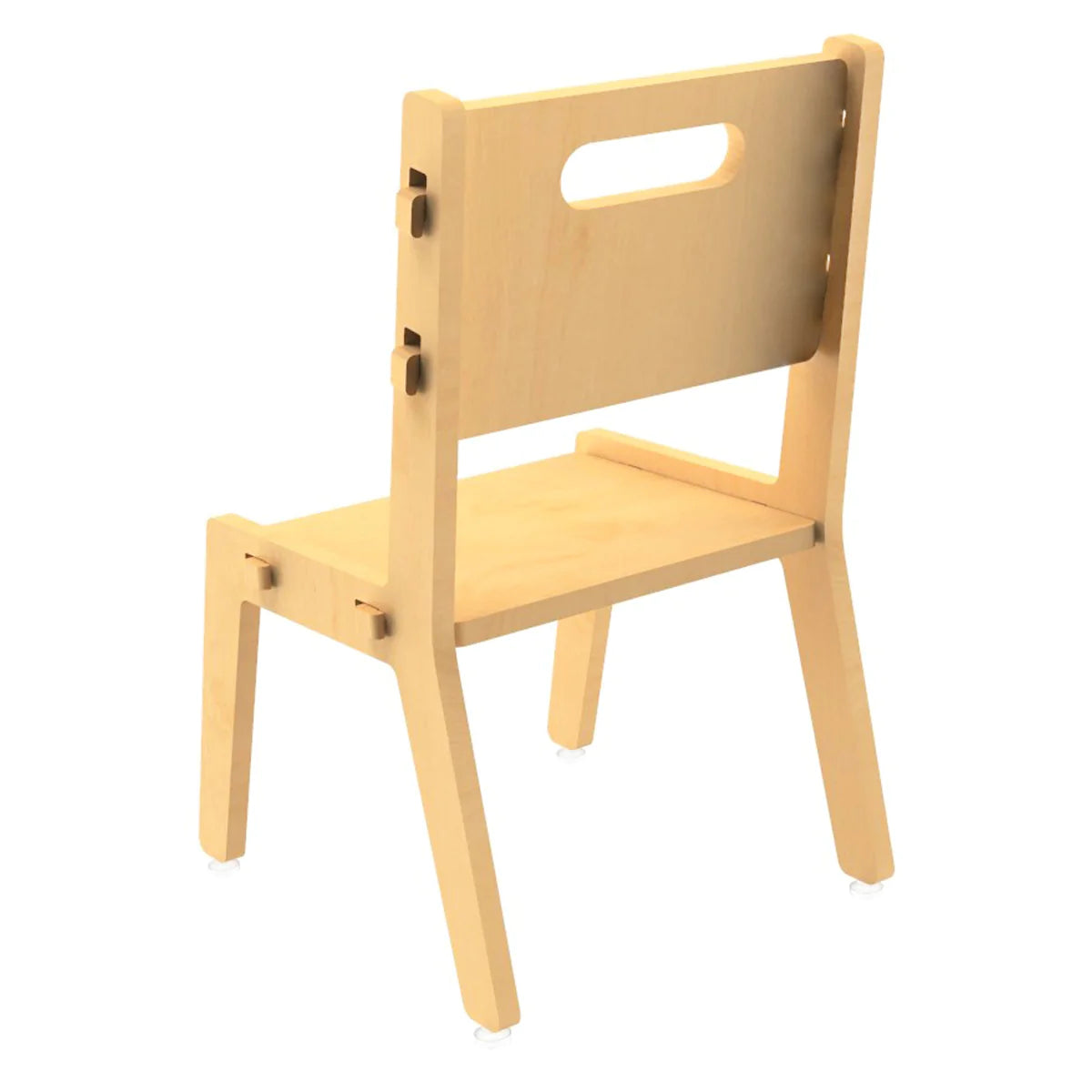 Buy Grey Guava Wooden Chair - Natural - Back View - SkilloToys.com