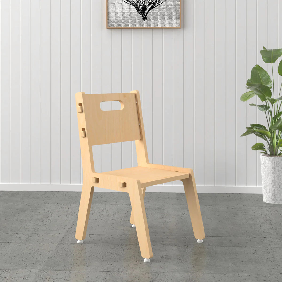 Buy Grey Guava Wooden Chair - Natural - Learning Furniture - SkilloToys.com