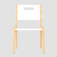 Buy Grey Guava Wooden Chair - White - Front View - SkilloToys.com