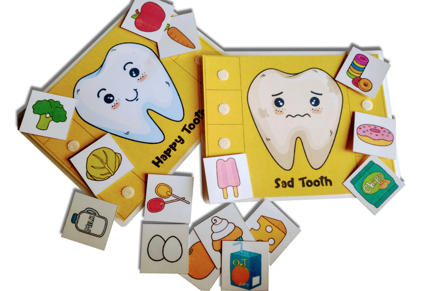 Buy Happy Tooth Sad Tooth Sorting Activity Game Different Activity - SkilloToys.com