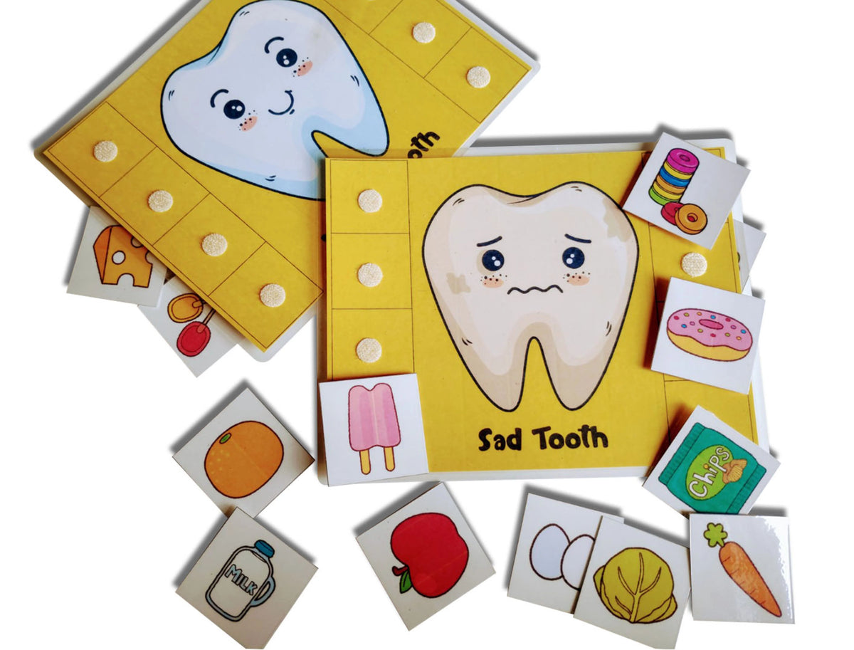 Tooth Animal Sorting Buy Happy Tooth Sad Tooth Sorting Activity Game - SkilloToys.com