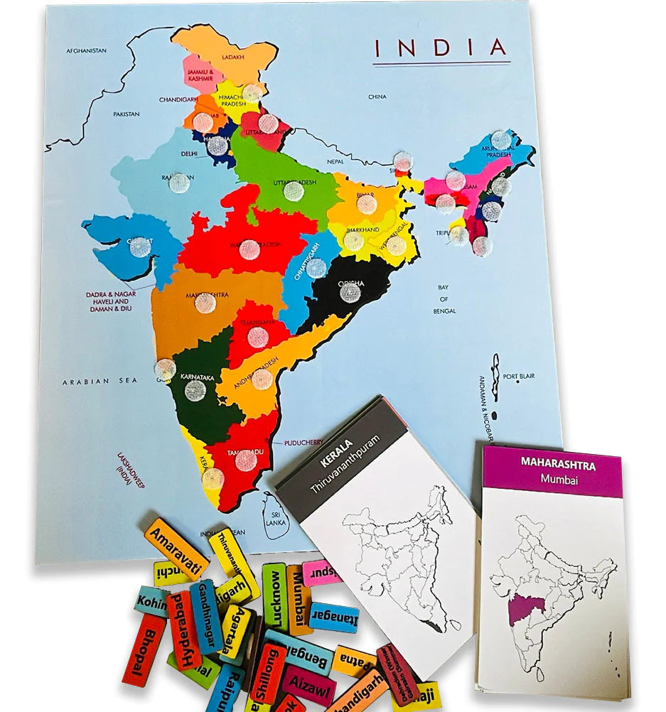 Buy India States and Capital Learning Kit - SkilloToys.com