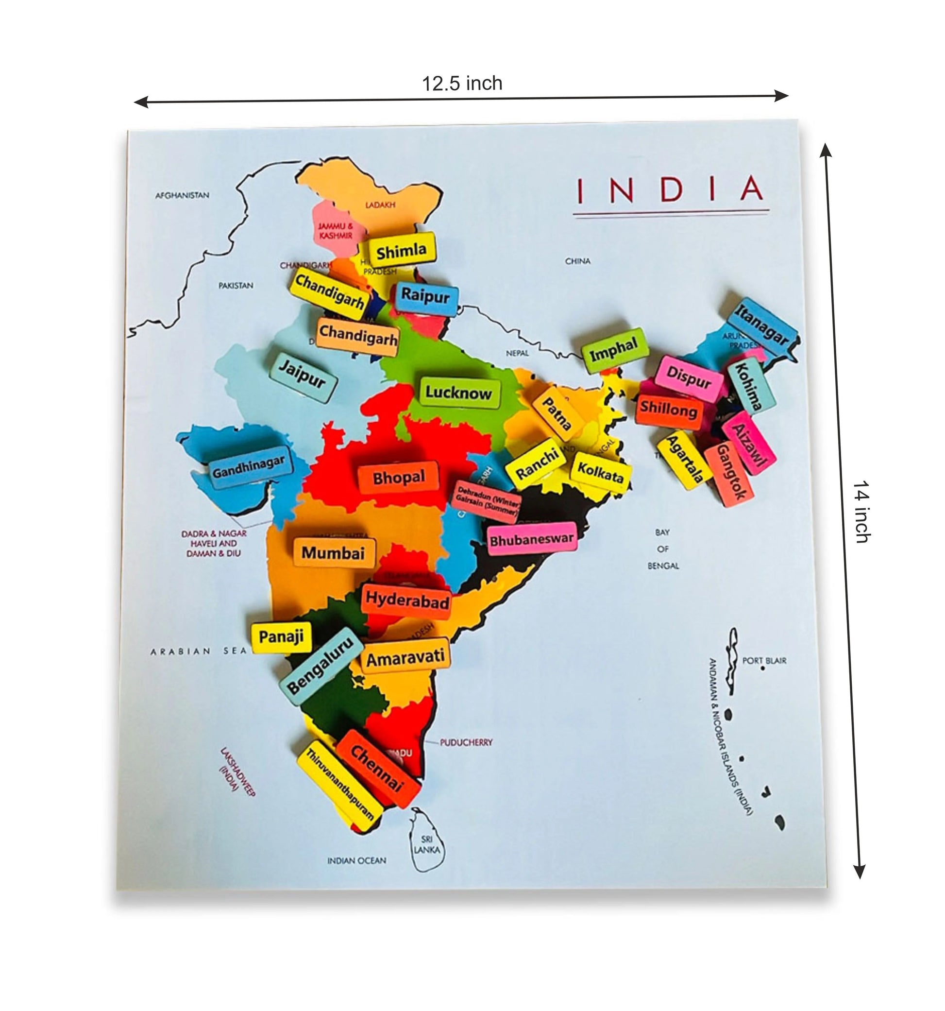Buy India States and Capital Learning Kit Fun Learning - SkilloToys.com