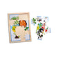 Bird Jigsaw Puzzle With Colouring Sheet
