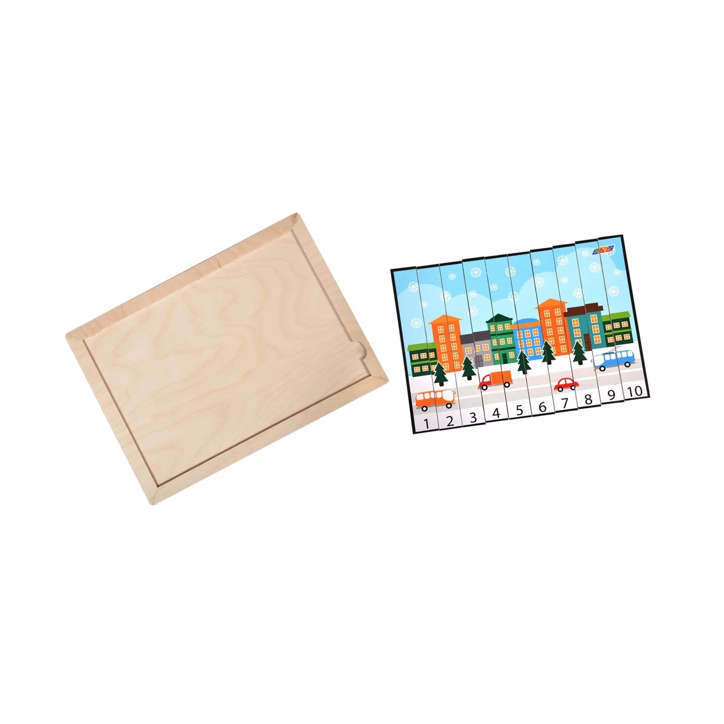 City Number Jigsaw Puzzle Game