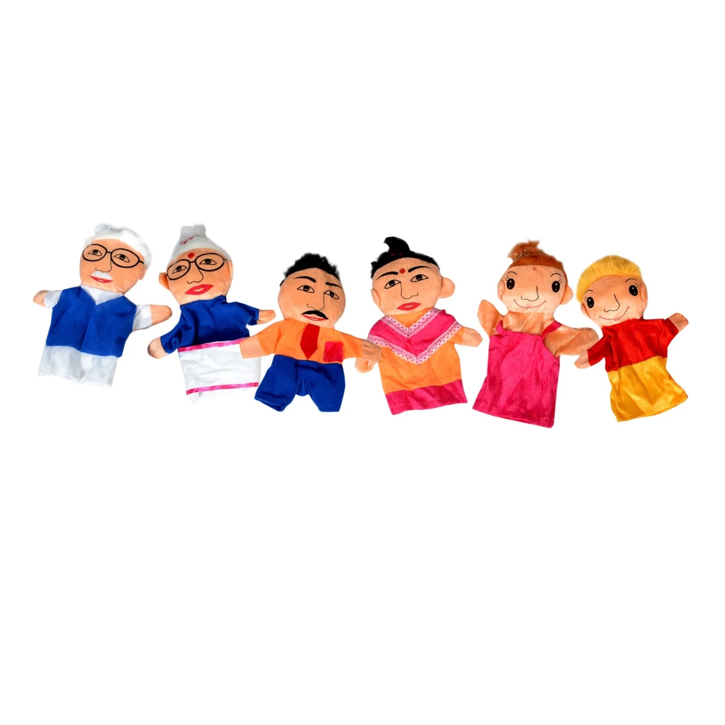 Family Hand Puppet - Set Of 6