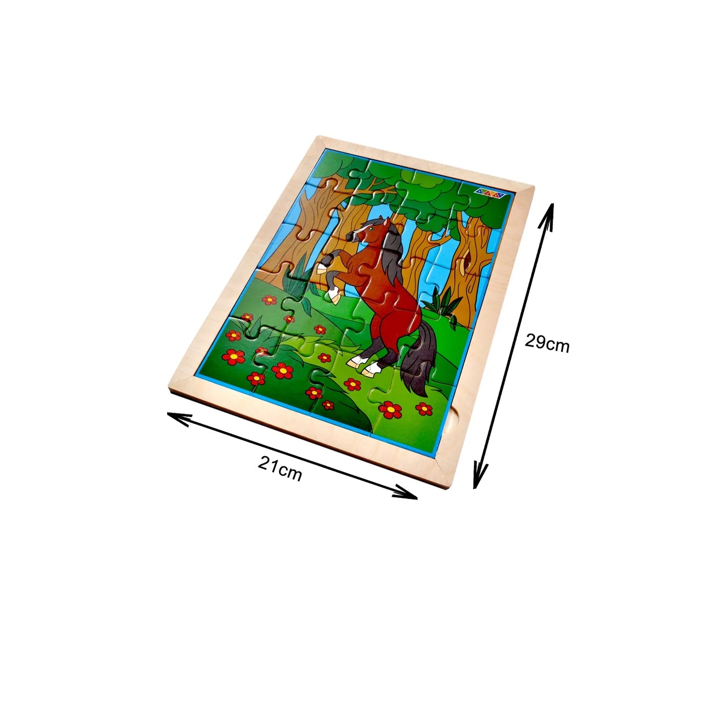 Horse Jigsaw Puzzle With Colouring Sheet