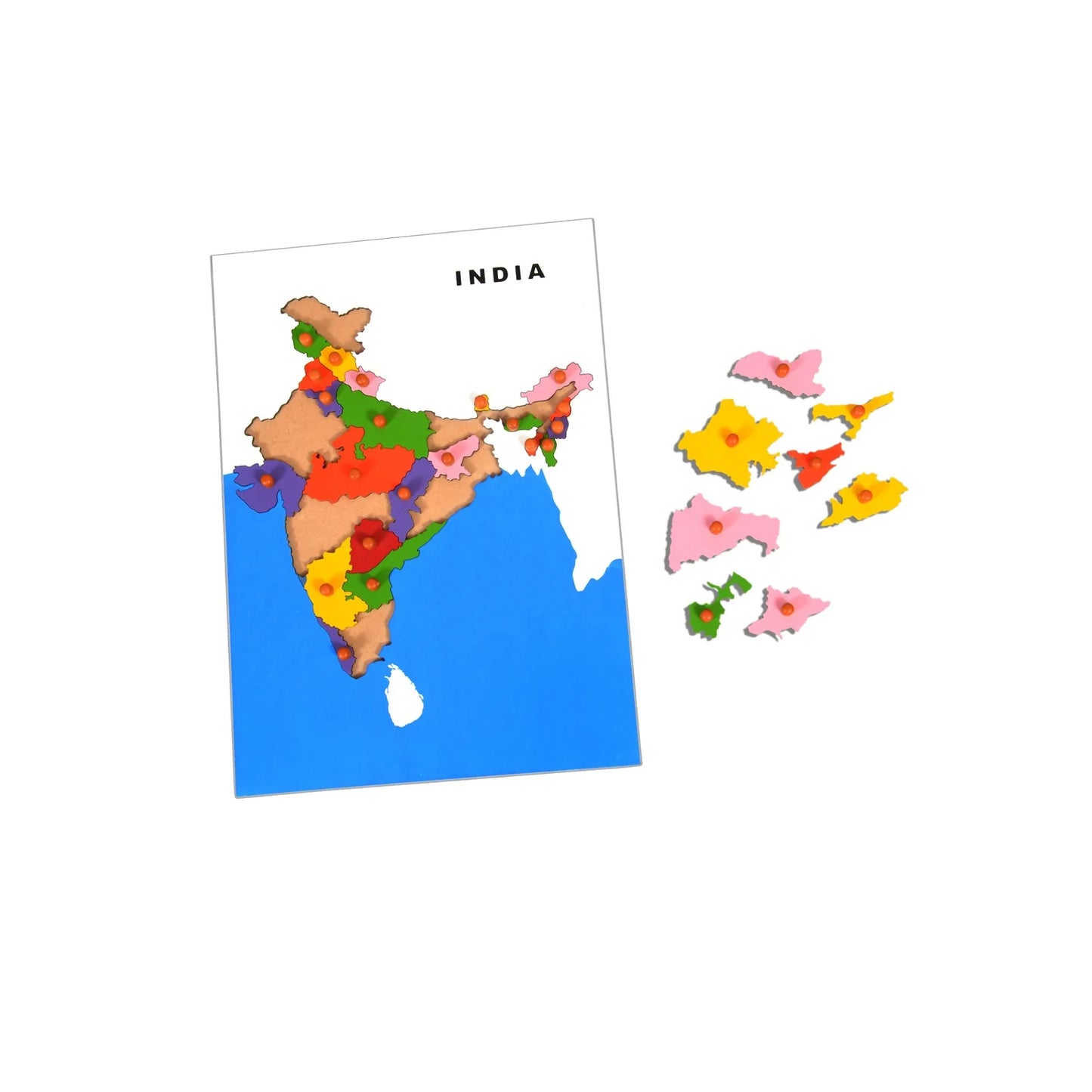 India Map Learning Board