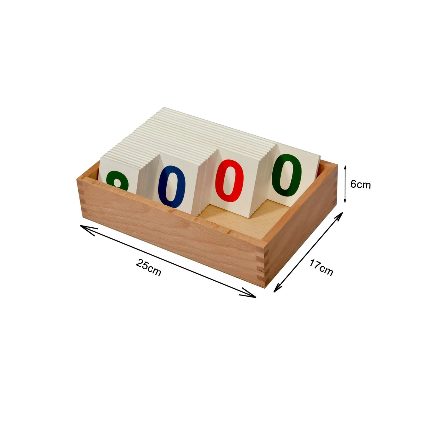 Montessori Large Number Cards 1 to 1000 Learning Box