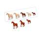 Montessori Size Variation Inset Learning Board - Horse