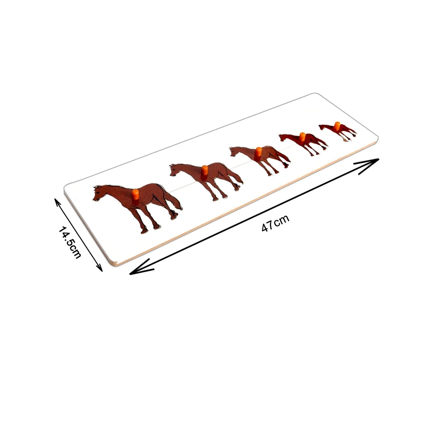 Montessori Size Variation Inset Learning Board - Horse