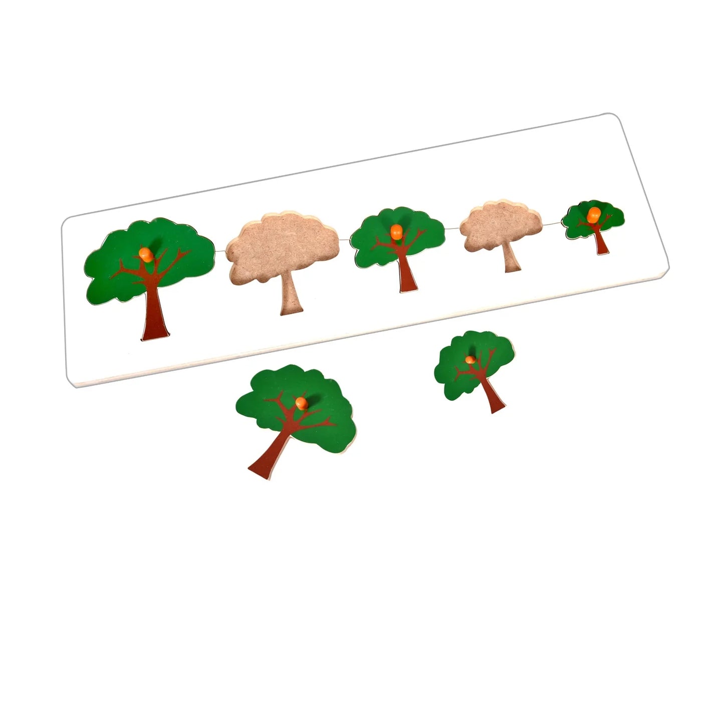 Montessori Size Variation Inset Learning Board - Tree