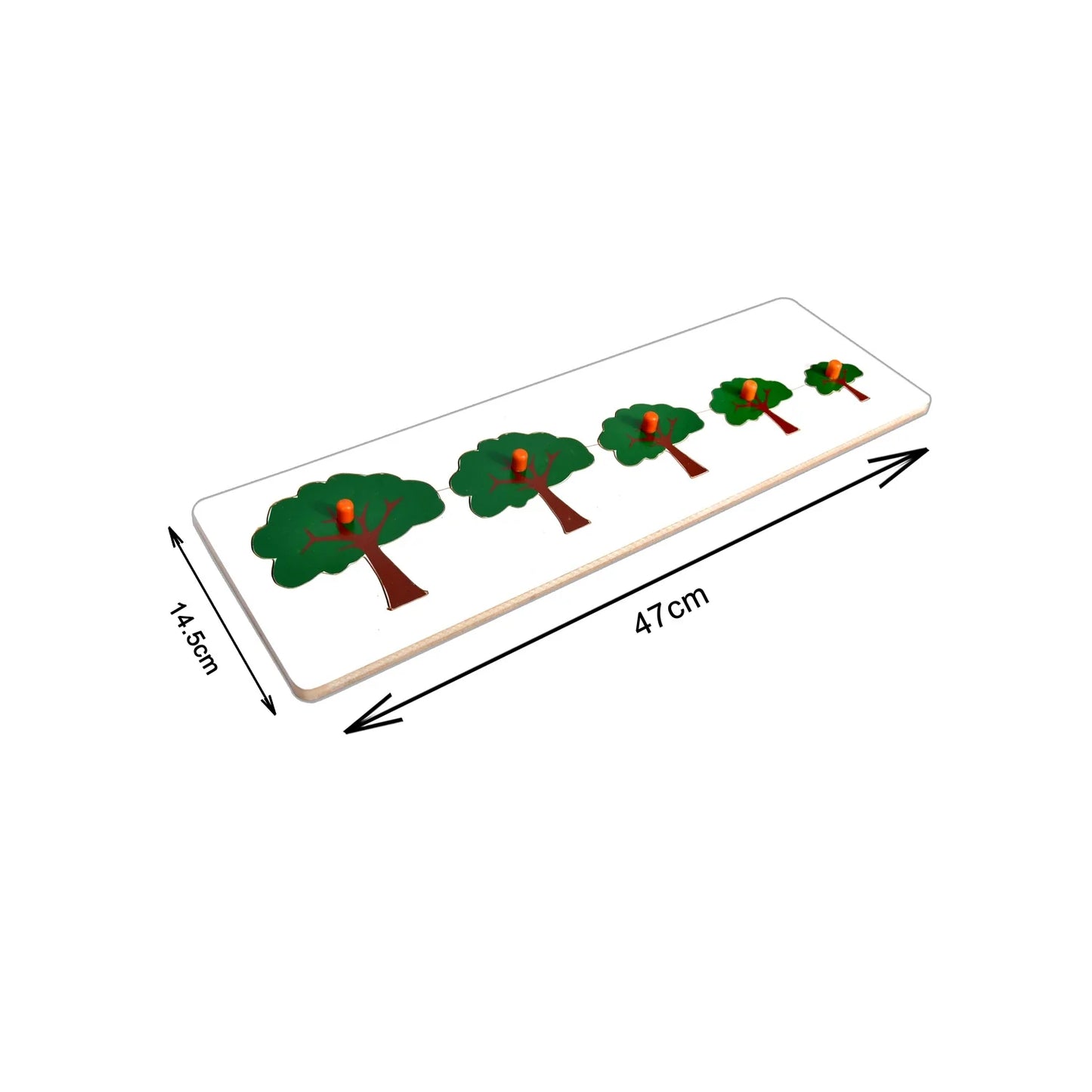 Montessori Size Variation Inset Learning Board - Tree