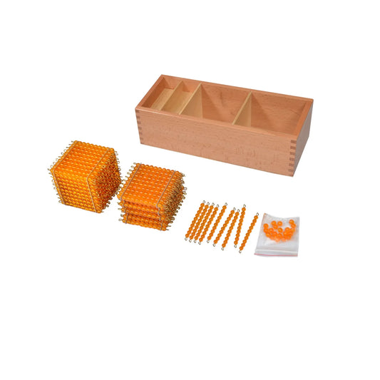 Montessori Static Decimal Bead Material Learning Box