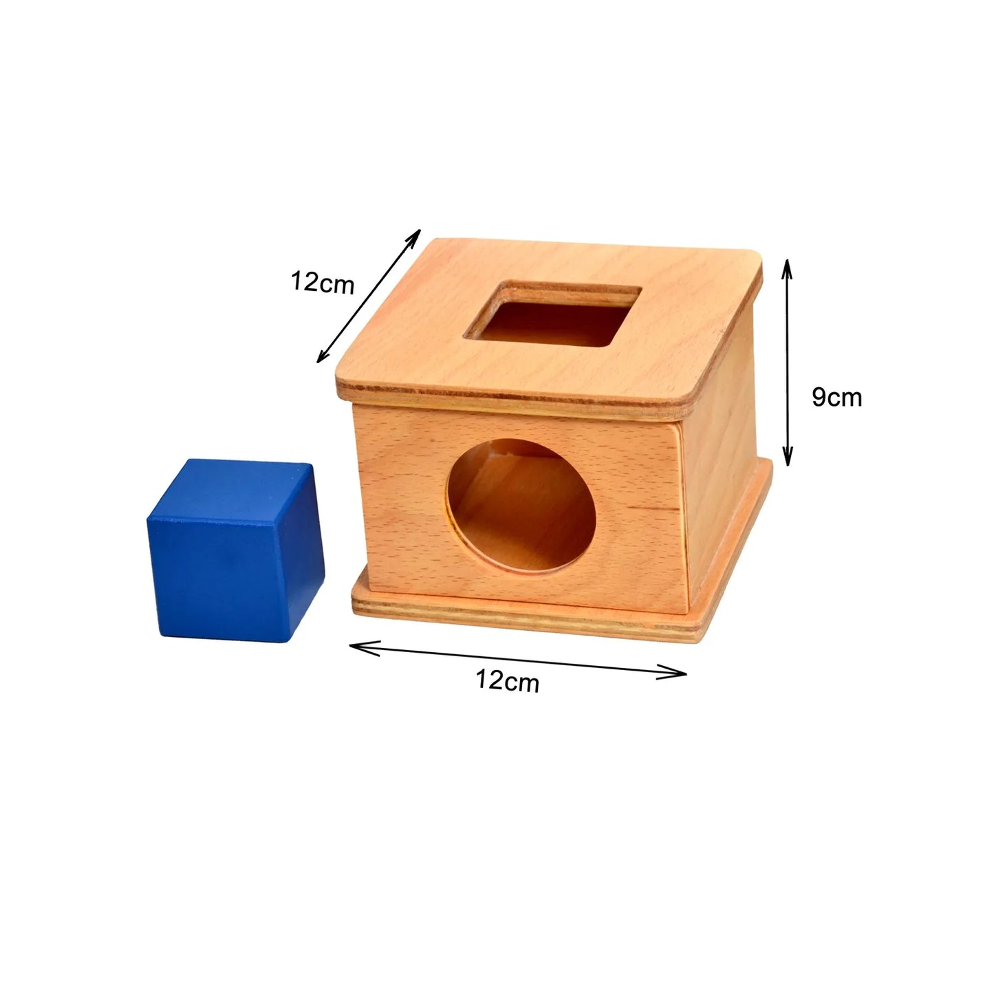 Montessori Toddler Imbucare Learning Box With Square Hole