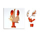 Montessori Wooden Pegged Learning Board - Lobster
