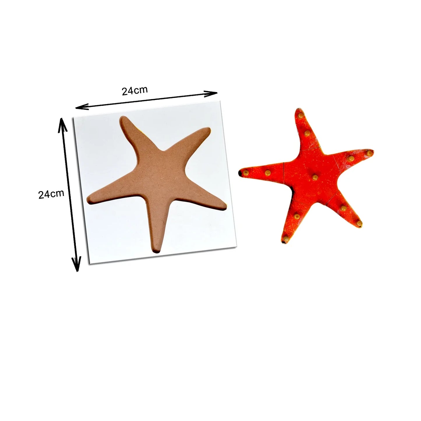 Montessori Wooden Pegged Learning Board - Starfish