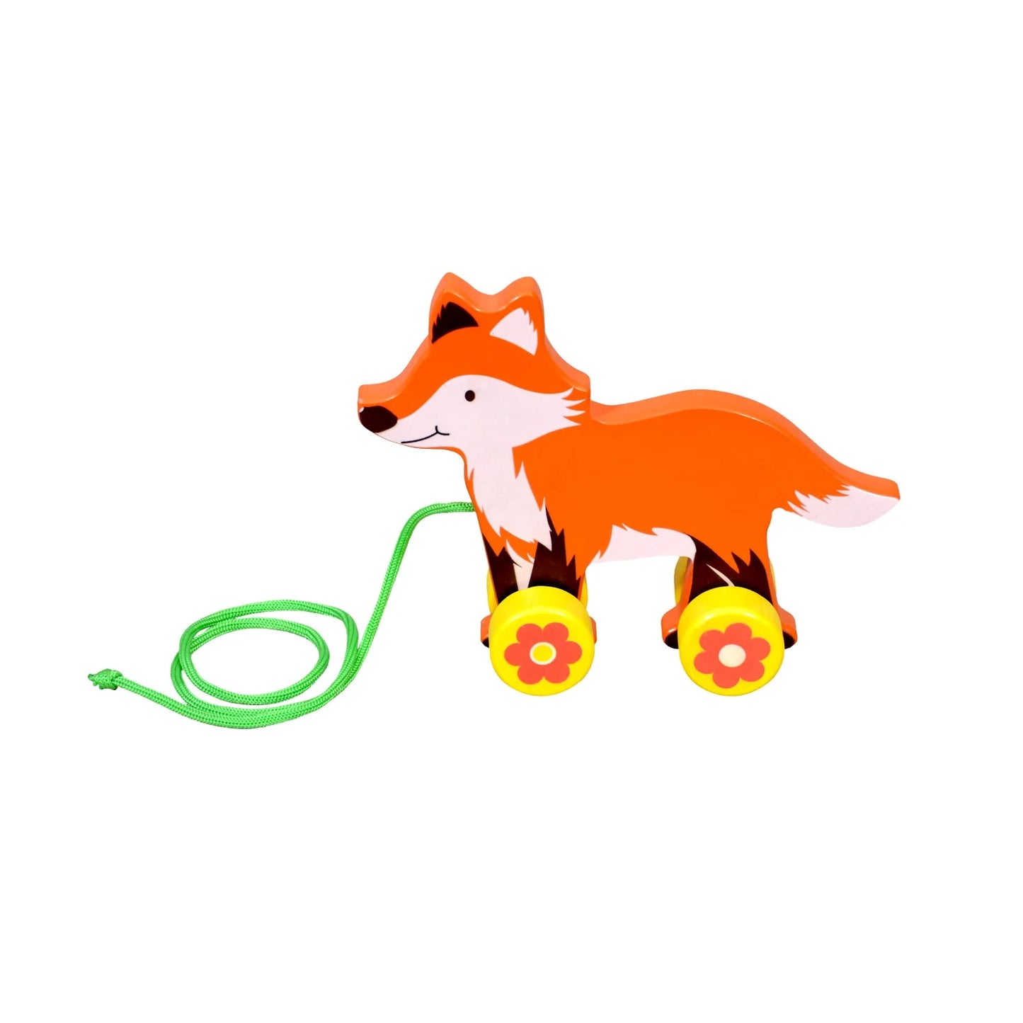 Pull Along Fox Wooden Toy
