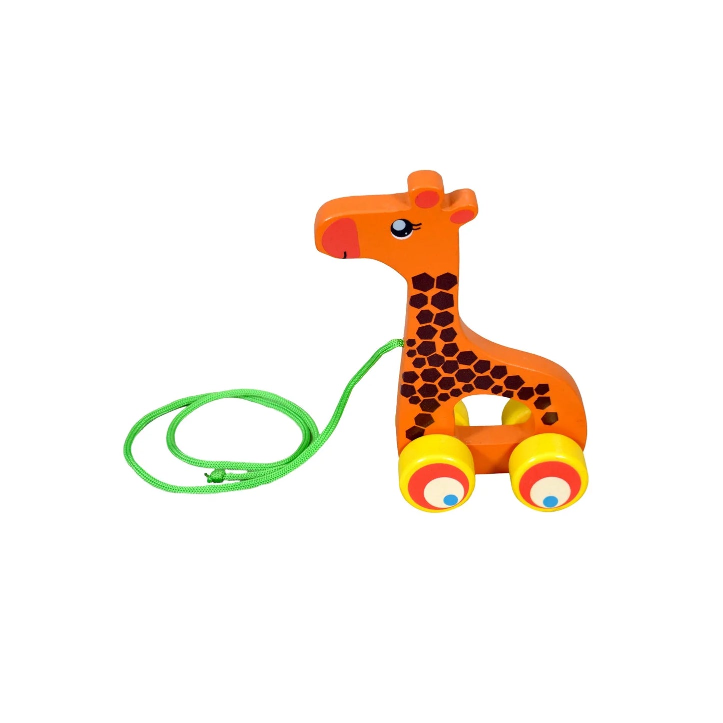 Pull Along Giraffe Wooden Toy