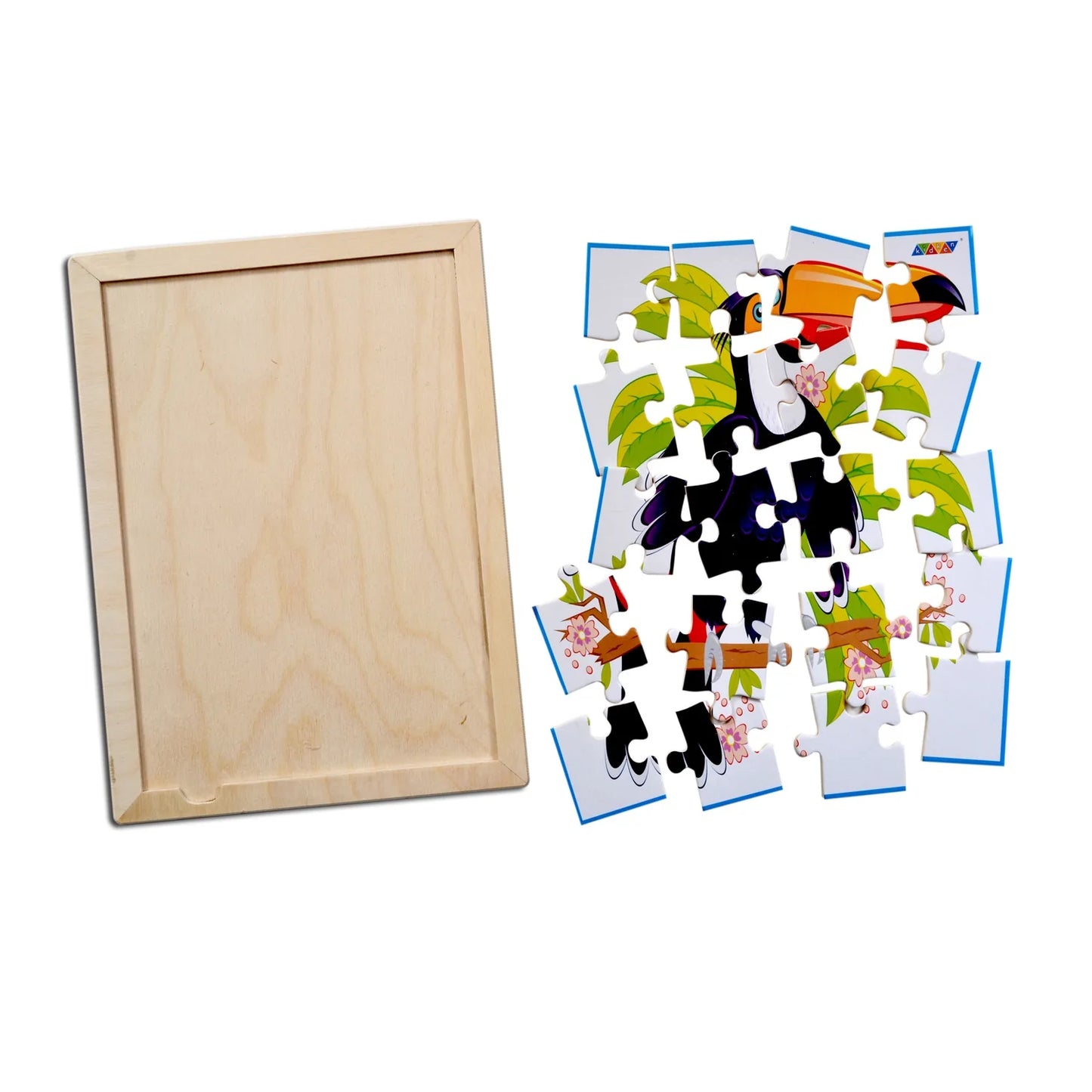 Toucan Bird Jigsaw Puzzle With Colouring Sheet